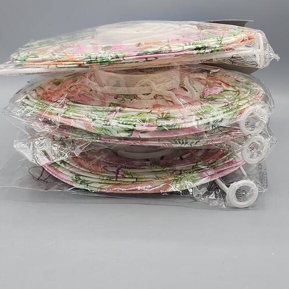 Paper Lanterns 8" x 8" Round LED Lights Flamingo Lot of 4 New - Picture 11 of 11